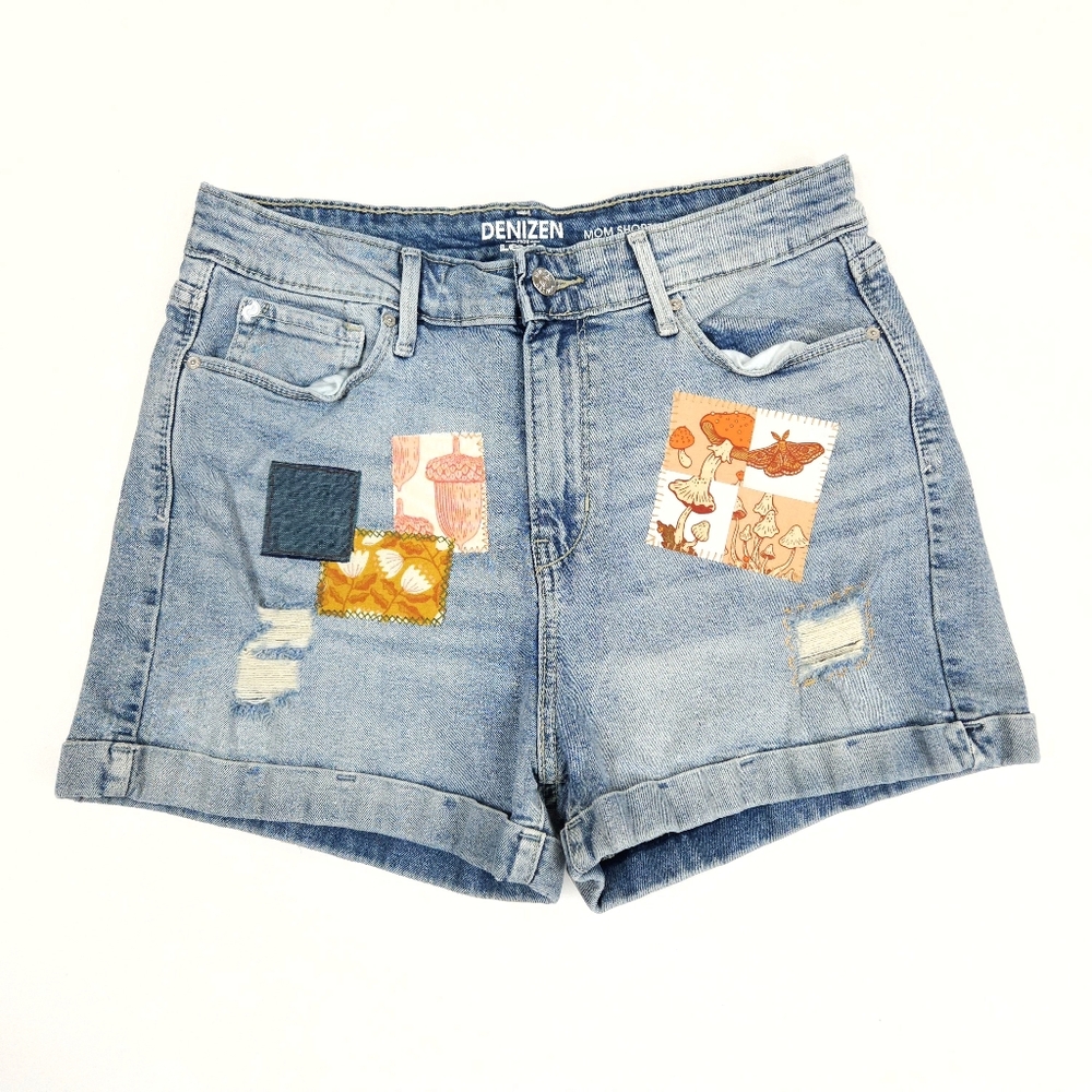 Levi's Denizen Upcycled Patchwork Mushroom Orange… - image 1